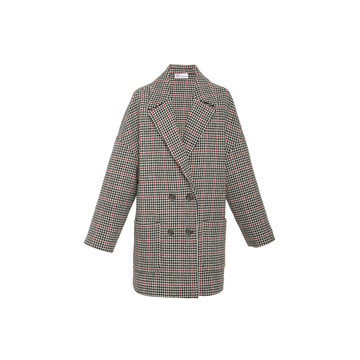 Oversized Houndstooth Coat