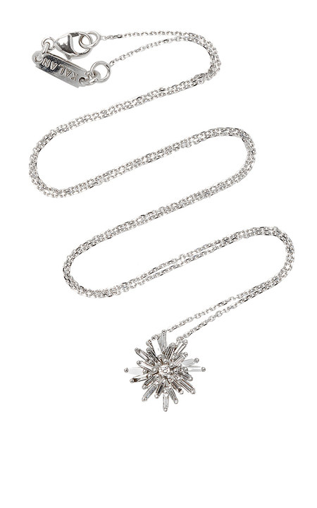 18K White Gold Diamond Necklace展示图