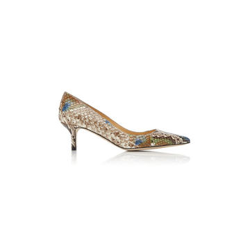 Peco Snake-Effect Leather Pumps