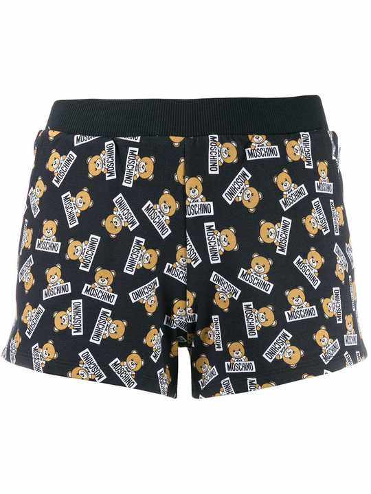 teddy bear print shorts展示图