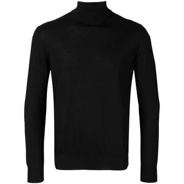 roll-neck fitted sweater