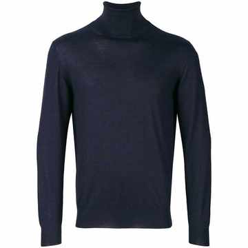 roll-neck fitted sweater