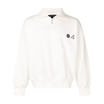 logo embroidered sweater