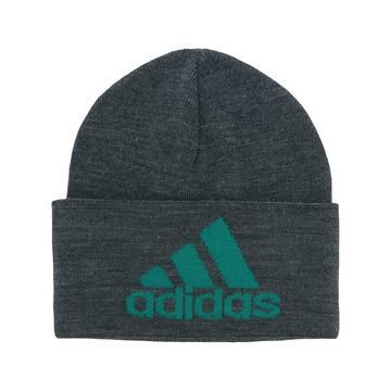 logo knitted beanie hat