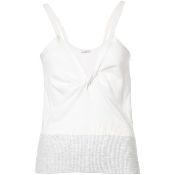 V-neck fitted tank top