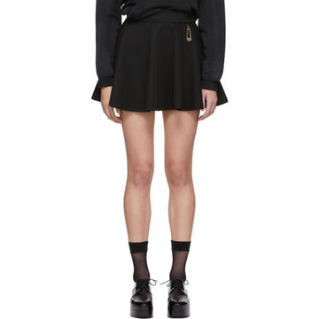 Black Safety Pin Miniskirt