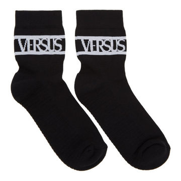 Black Logo Socks