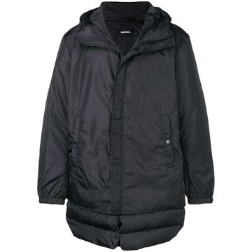 hooded padded coat