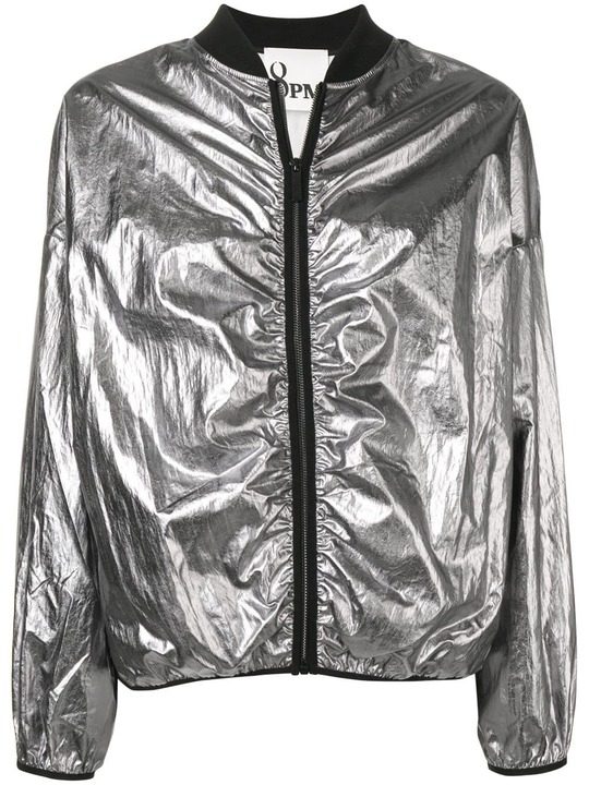 metallic bomber jacket展示图