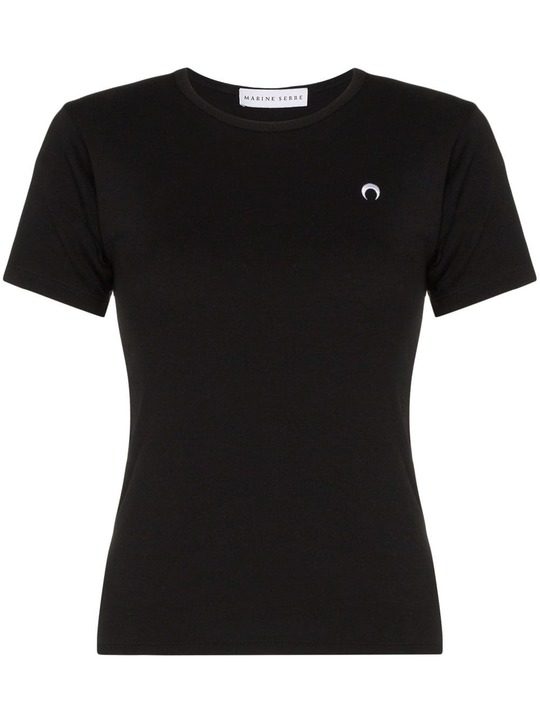 moon logo embroidered T-shirt展示图