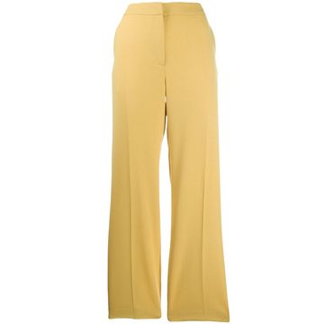 high-waisted wide leg trousers