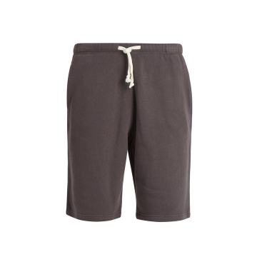 Wide-leg cotton shorts