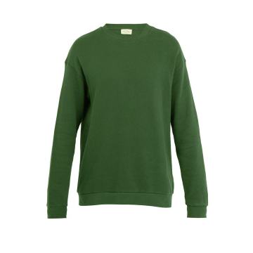 Cotton-fleece jersey sweatshirt