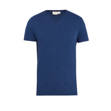 Jacksonville V-neck cotton-blend T-shirt
