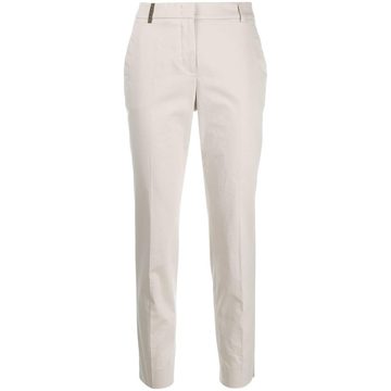 cropped slim-fit trousers