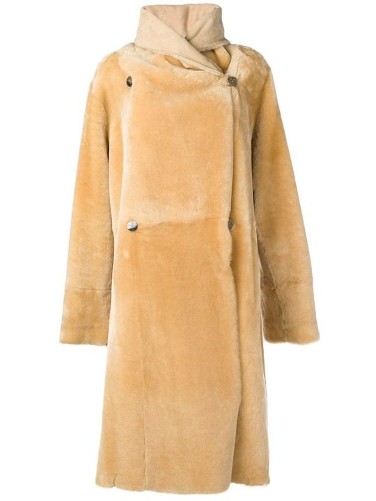 Lisa long shearling coat展示图