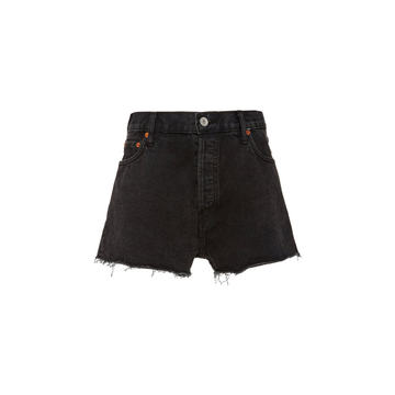 High-Rise Denim Shorts