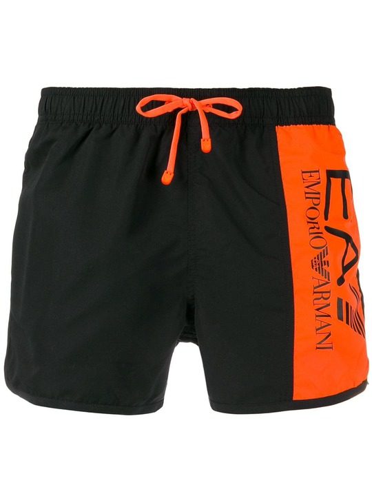 side logo swim shorts展示图