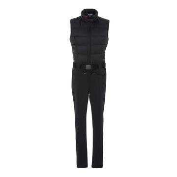 Superstar Belted Quilted Shell And Stretch-Knit Ski Suit