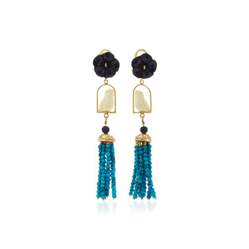 Swinger 18K Gold Multi-Stone Earrings