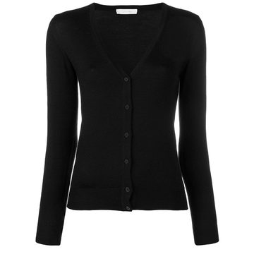 V-neck fitted cardigan