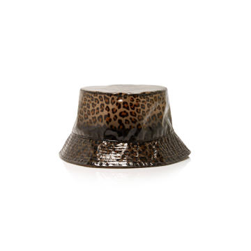 Leopard-Print Cloche Hat