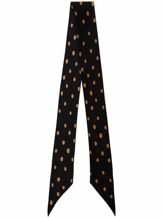 polka-dot skinny scarf展示图