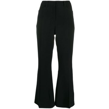 cropped flared trousers