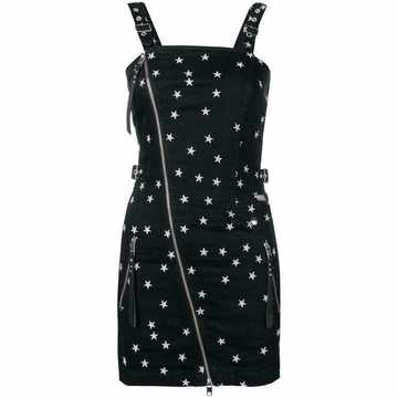 star denim mini dress