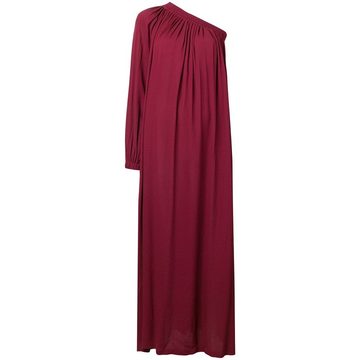 one shoulder maxi dress