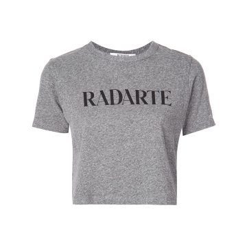 Radarte print cropped T-shirt