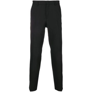 logo cropped trousers