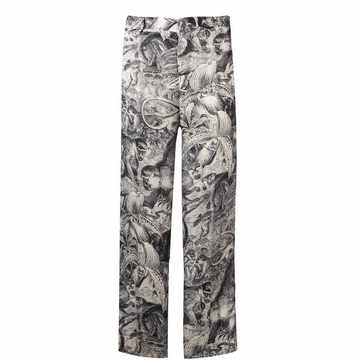 jungle print trousers