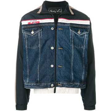 front stripe denim jacket