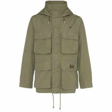 military-style hooded jacket