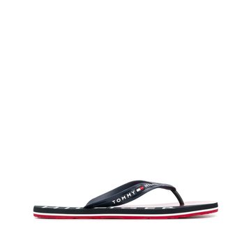 colour-block flip-flops