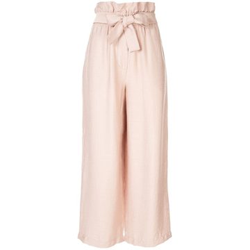 cropped paperbag trousers