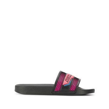 logo print slide sandals