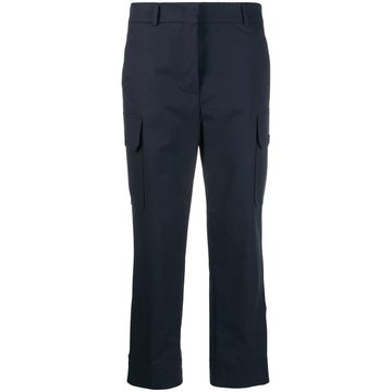 high-waisted cargo trousers