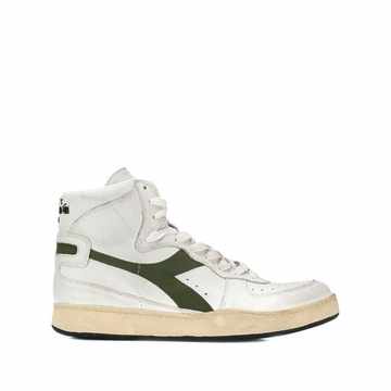 contrast logo hi-top sneakers