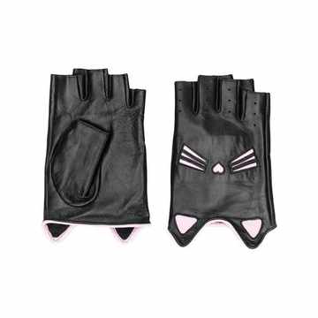 Cat fingerless gloves