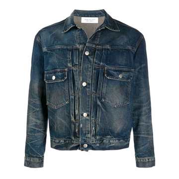 faded denim jacket