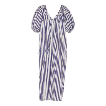 Romina Striped Cotton Midi Dress