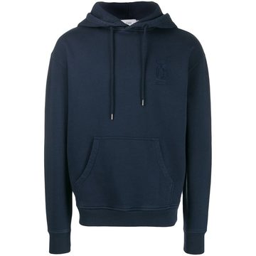 logo embroidered hoodie