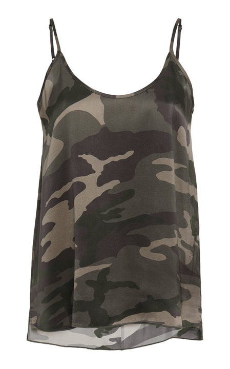 Camouflage Silk Camisole展示图