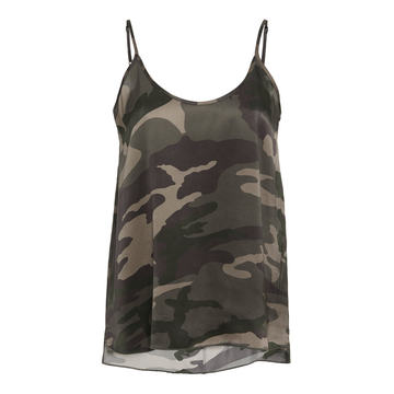 Camouflage Silk Camisole