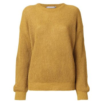 dropped shoulder knit jumper
