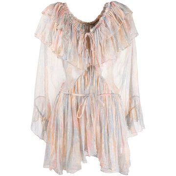 ruffled blouse