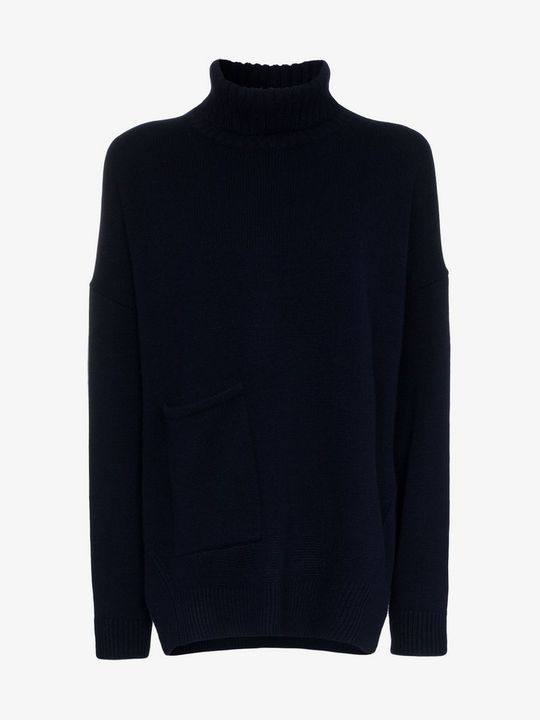 turtle neck patch pocket cashmere jumper展示图