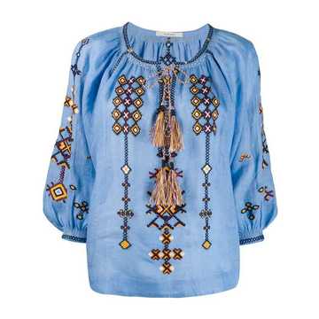 embroidered detail blouse